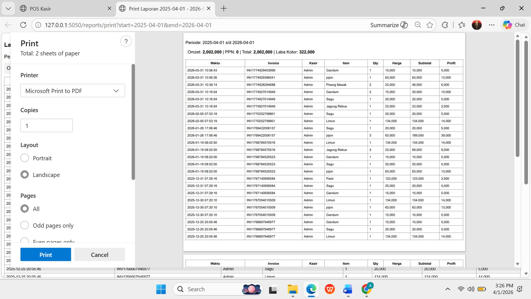 AhatekPOS Kasir Pro 4