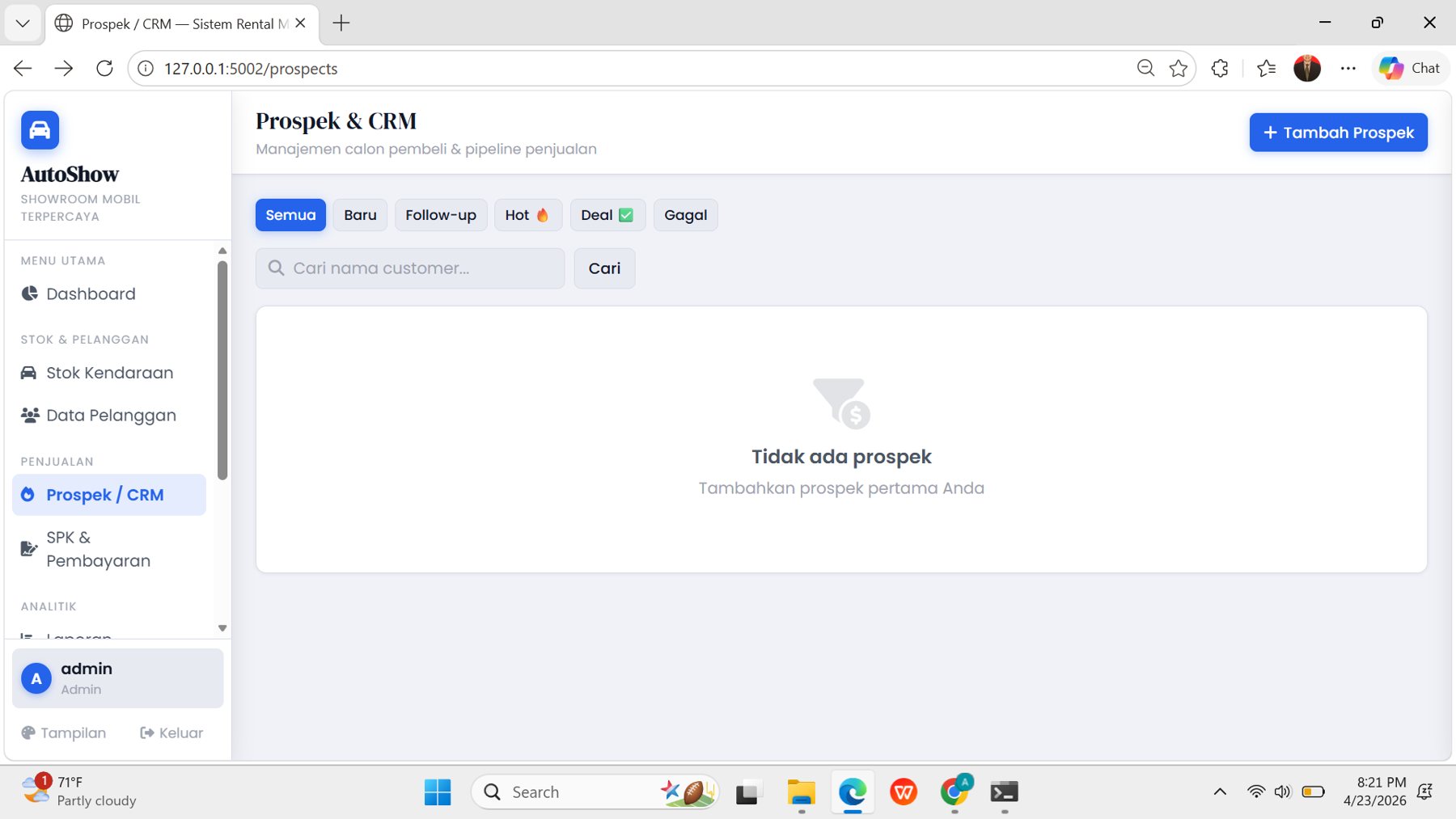 🚗 Aplikasi Showroom Mobil – Solusi Lengkap Manajemen Penjualan & Operasional 4
