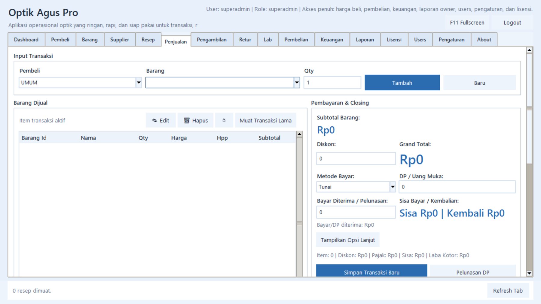 Optik Agus Pro – Solusi Aplikasi Optik yang Ringan, Rapi, dan Profesional 8