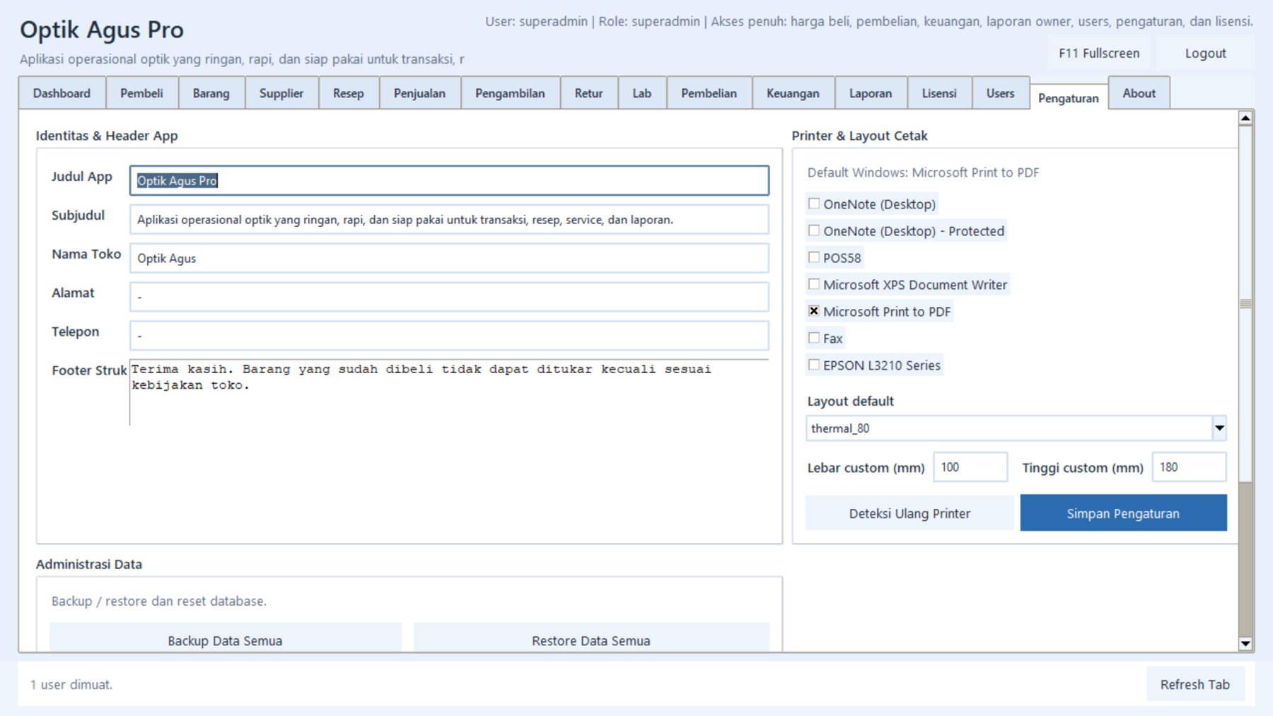 Optik Agus Pro – Solusi Aplikasi Optik yang Ringan, Rapi, dan Profesional 17