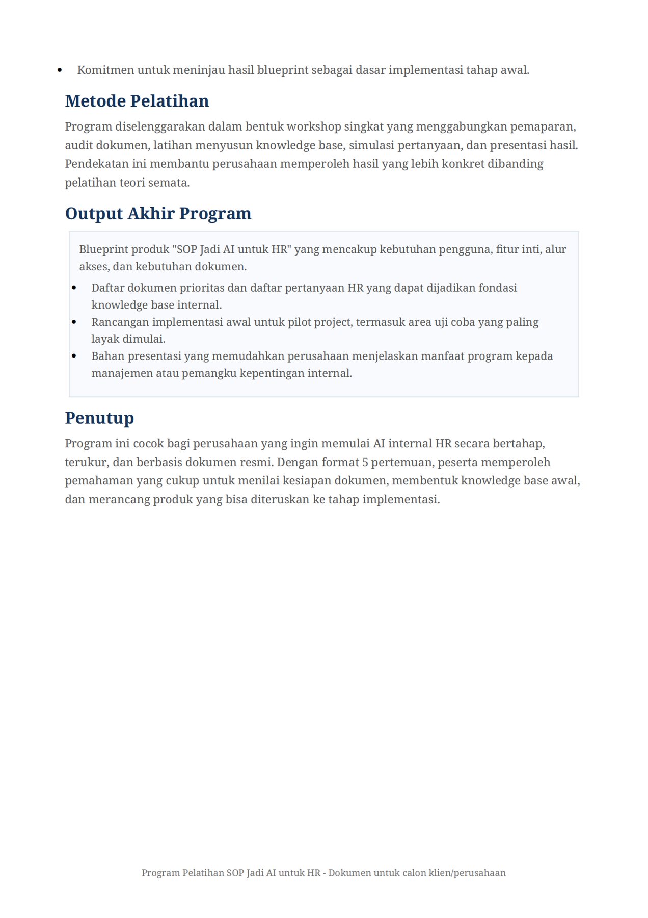 Ubah SOP, Kebijakan, dan Dokumen SDM Menjadi Asisten AI Internal 7