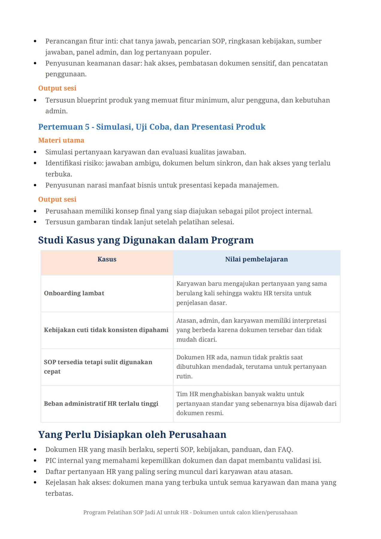 Ubah SOP, Kebijakan, dan Dokumen SDM Menjadi Asisten AI Internal 6